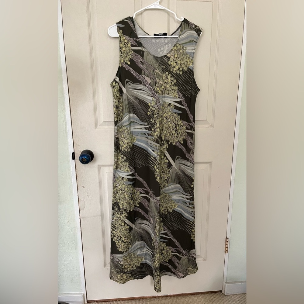 David Shepard Made In Hawaii Floral Grapevine Pattern XL Sleeveless Long
